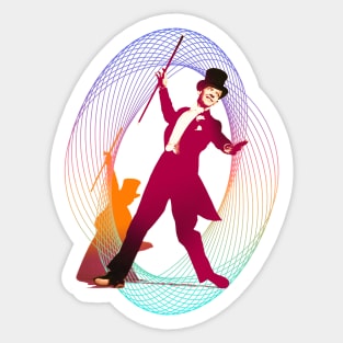 Whirling Astaire Sticker